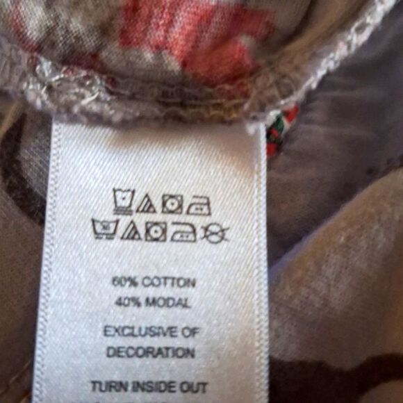 Rachel Zoe Womens Pull On Pajama Pants Soft Drawstring Holiday Kitties Small - Picture 5 of 5